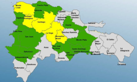 COE coloca en alerta roja a dos provincias y amplía niveles de prevención por lluvias