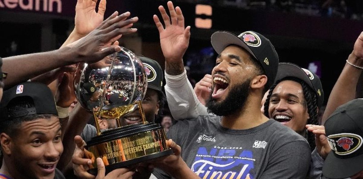 Karl-Anthony Towns celebra presentación de los Knicks a las Finales: “Es un honor hacerlo con el equipo que apoyé toda mi vida” | De Postrer Minuto