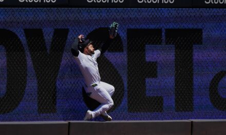 Jasson Domínguez, de los Yankees, abandona el partido