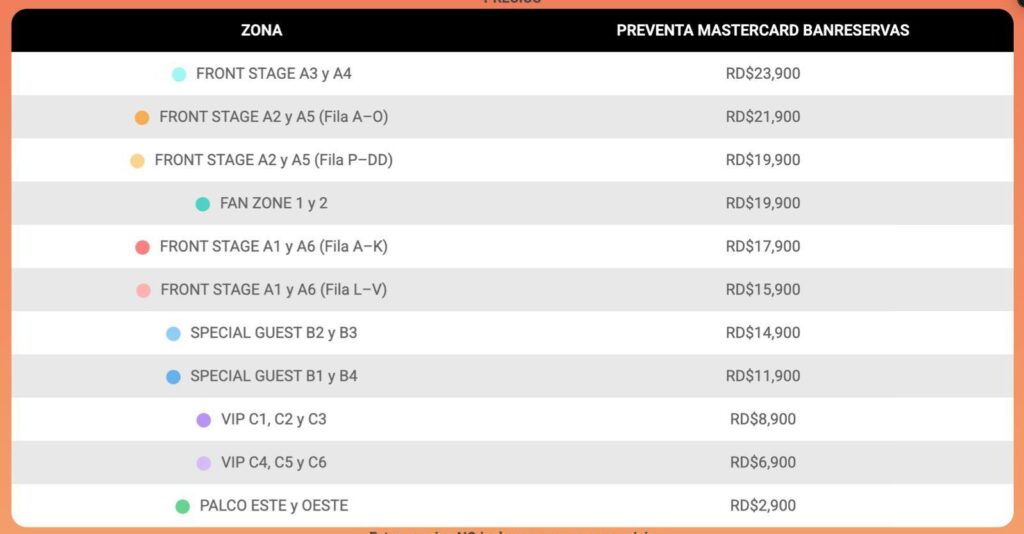 Las entradas para el concierto de Karol G en RD oscilan entre RD$2,900 y RD$23,900; Ya inició la preventa - Noticias de hoy en República Dominicana | último minuto
