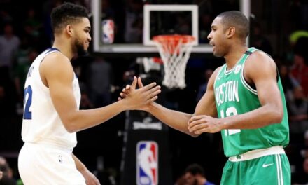 Al Horford felicita a Karl-Anthony Towns por título de NBA
