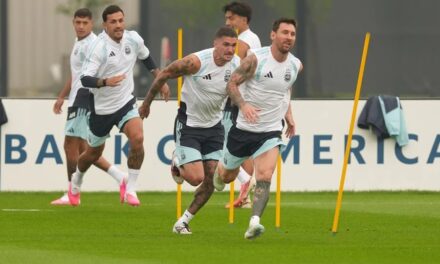 Argentina completa su extremo entrenamiento ayer de la final del Mundial; Scaloni analiza cambios en el merienda | De Posterior Minuto
