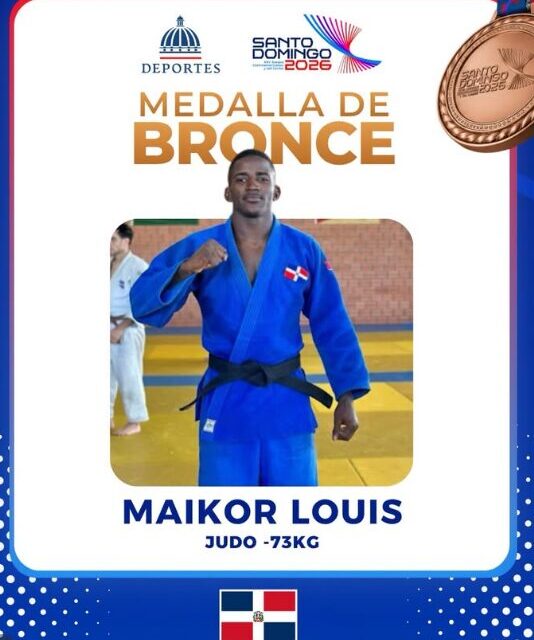 Judoca dominicano Maikor Louis conquista medalla