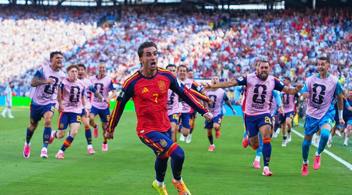 España apetencia el Mundial al vencer a Argentina 1-0