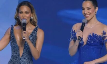 Caroline Aquino y Jessica Pereira se visten de garzo en Miss República Dominicana para concienciar sobre el autismo | De Final Minuto