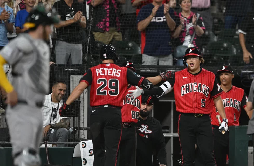 Jardinero de los Medias Blancas Tristan Peters, estimado reemplazo para el Juego de Estrellas