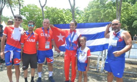 Marlies Mejías conquistó este sábado la medalla de oro en la prueba de ciclismo 