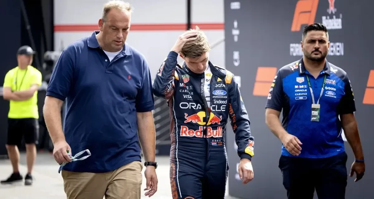 Bandera roja tras el montaña de Max Verstappen en el Gran Premio de Países Bajos de Fórmula Uno
