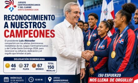 Abinader recibirá a medallistas dominicanos