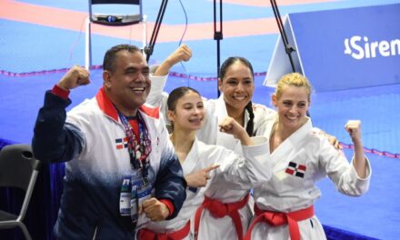 Dimitrova enseñanza a República Dominicana a conquistar oro por equipo en kata afeminado