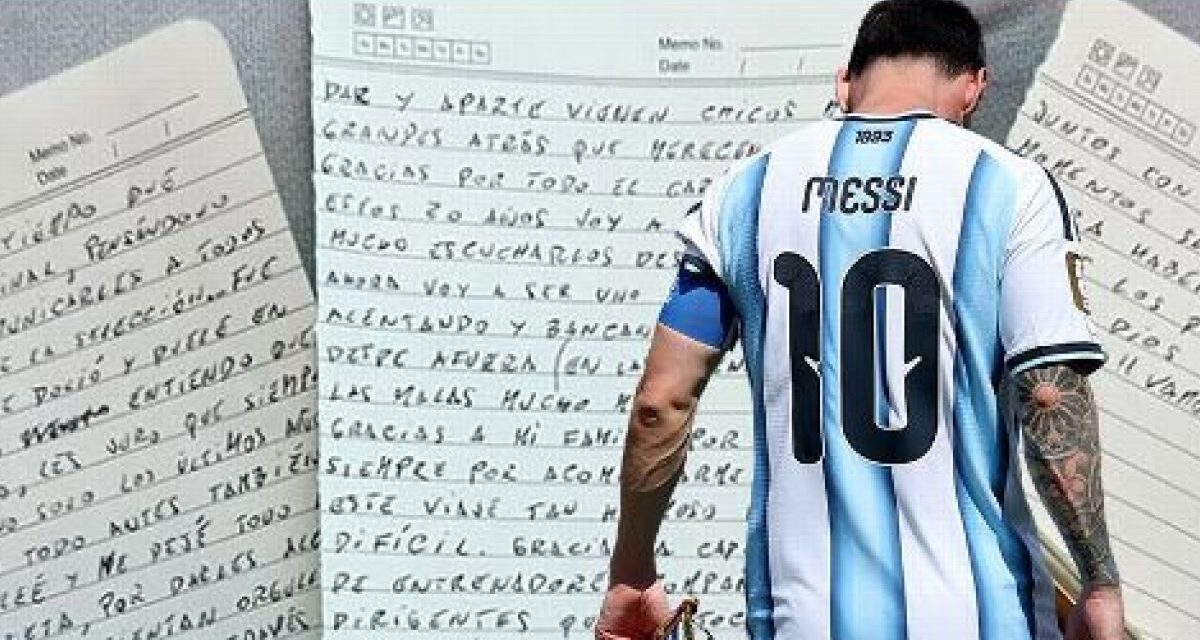 Messi anunció su retiro de la Selección Argentina