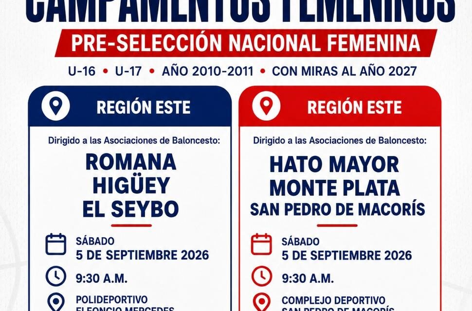 Fedombal convoca campamentos femeninos rumbo a 2027