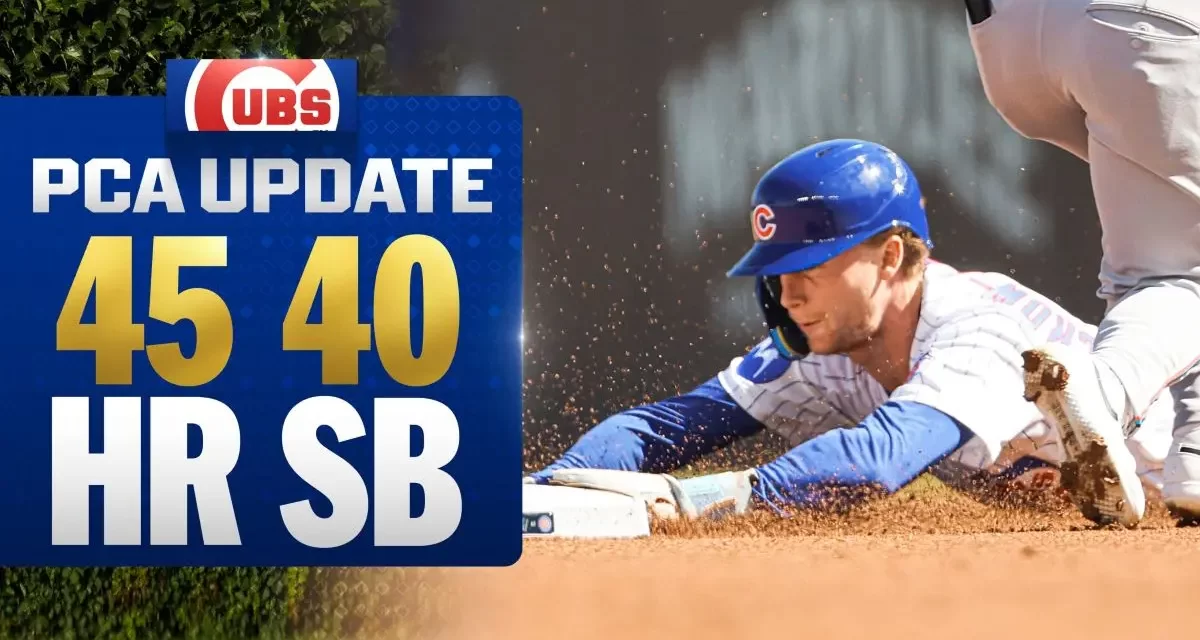 ¡40-40 para Crow-Armstrong! El figura de los Cubs es el séptimo atleta en el exclusivo club