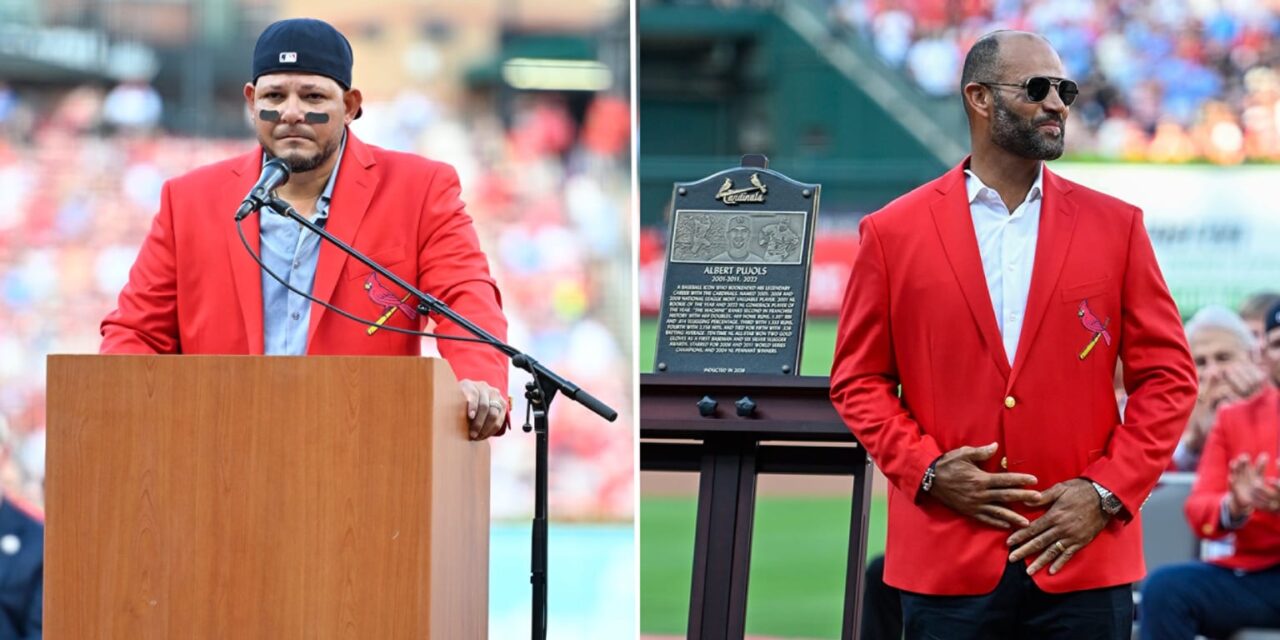 Albert Pujols y Yadier Molina son exaltados al Salón de la Fama de los Cardenales | De Final Minuto