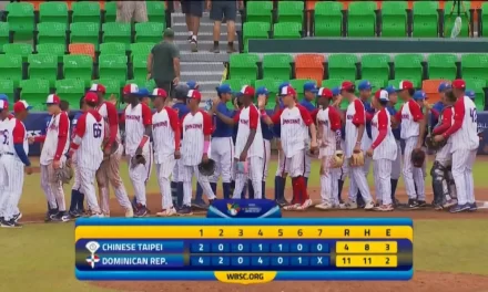 República Dominicana vence 11-4 a China Taipei y va por medalla este domingo en el Mundial de Béisbol U15