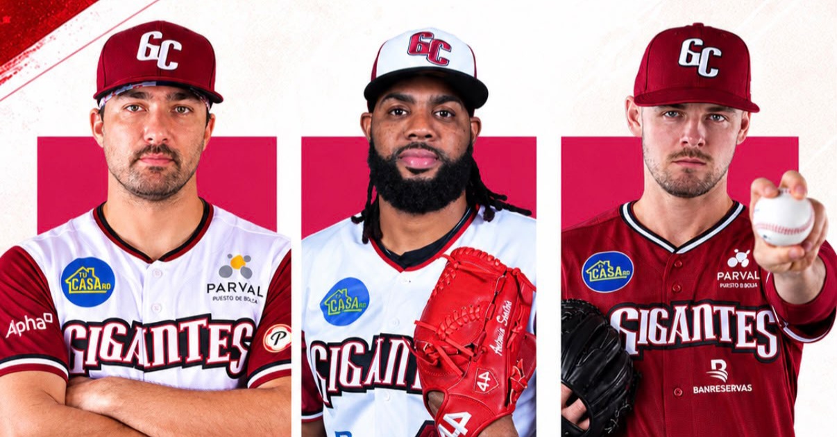 Gigantes del Cibao anuncian sus abridores para los próximos tres compromisos | De Zaguero Minuto