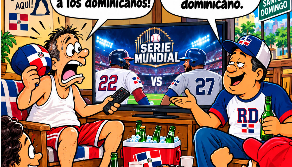 LA CARICATURA | ¡En la Serie Mundial asimismo juega República Dominicana! | De Zaguero Minuto